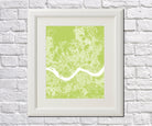 Seoul, South Korea Street Map Print Feature Wall Art Poster