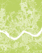 Seoul, South Korea Street Map Print Feature Wall Art Poster