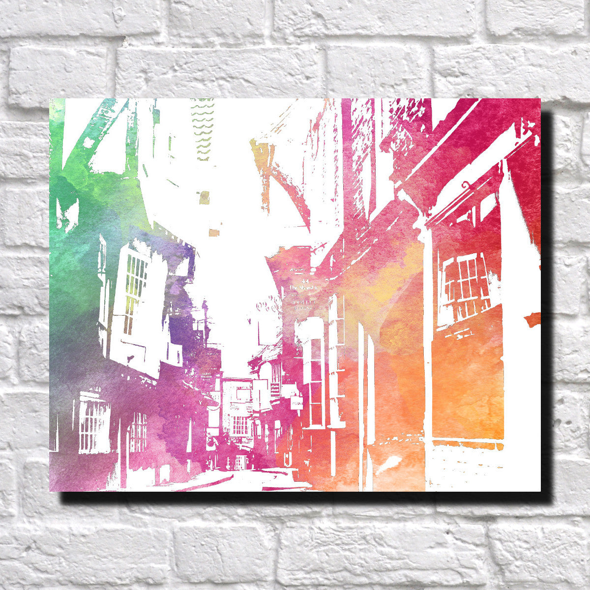 York Shambles City Skyline Print Landscape Poster Feature Wall Art