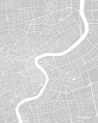 Shanghai City Street Map Print Feature Wall Art Poster