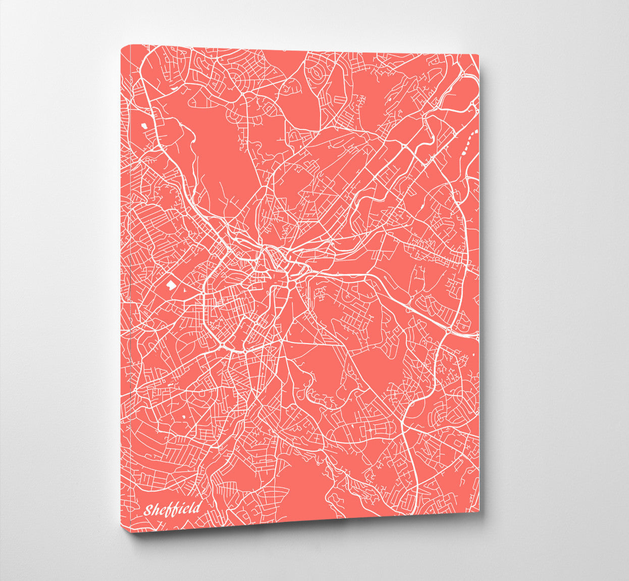 Sheffield City Street Map Print Modern Art Poster Home Decor - OnTrendAndFab