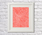 Sheffield City Street Map Print Modern Art Poster Home Decor - OnTrendAndFab