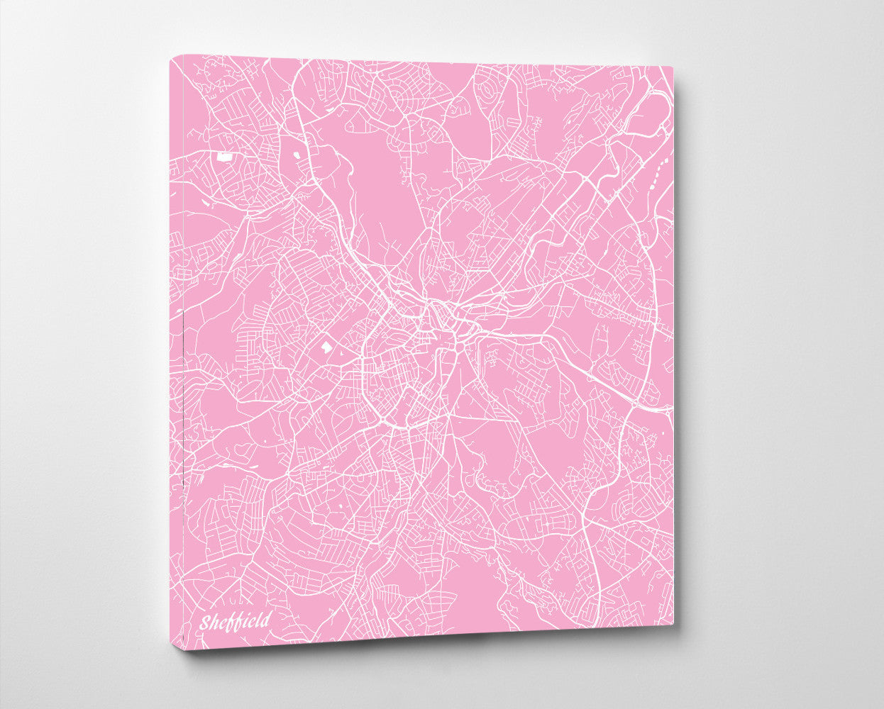 Sheffield City Street Map Print Modern Art Poster Home Decor - OnTrendAndFab