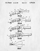 Shrimp Knife Patent Print Kitchen Poster Cafe Wall Art