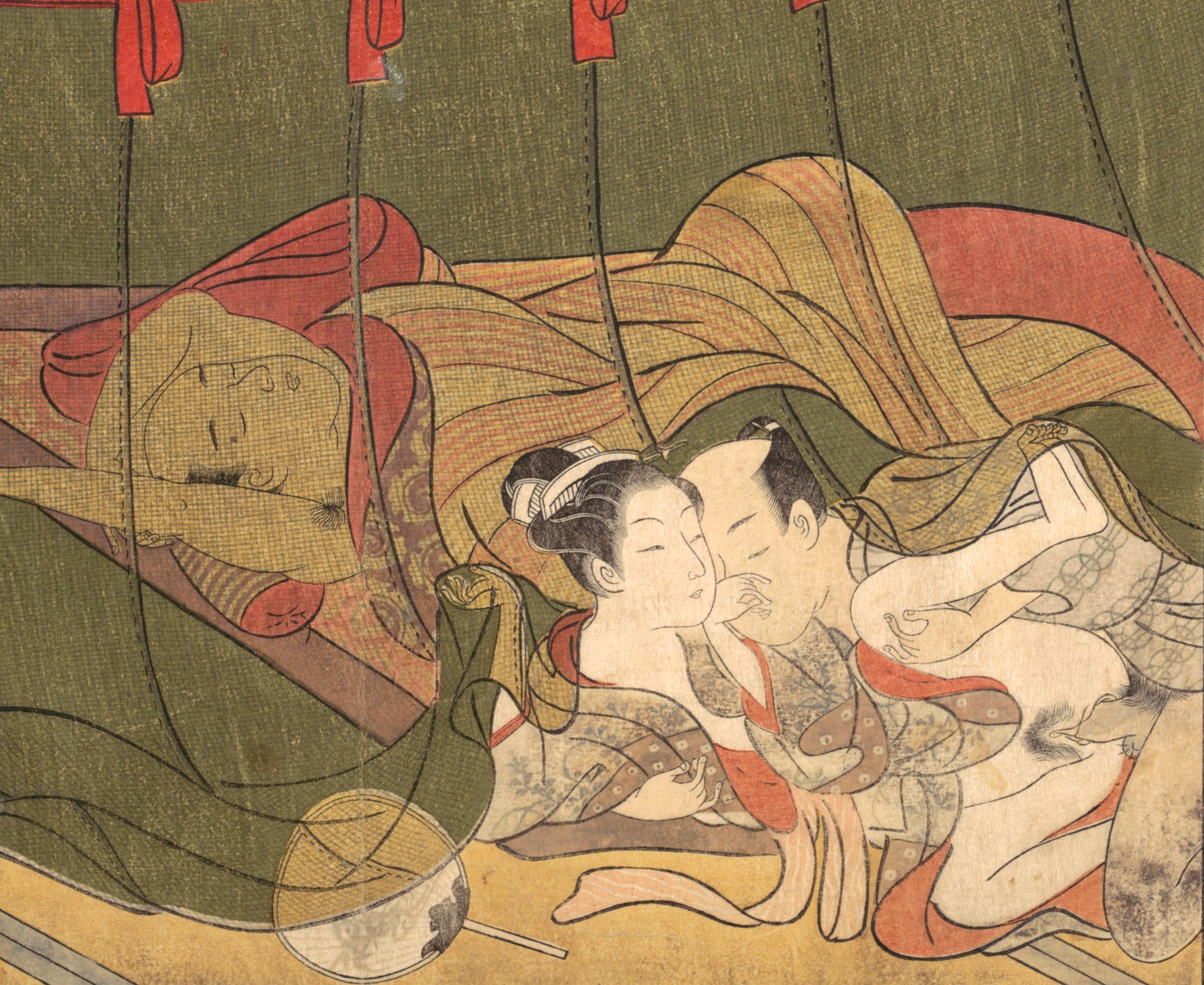 Suzuki Harunobu, Japanese Shunga Art Print : Erotic Art