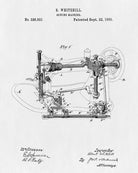 Singer Sewing Machine Patent Print Wall Art Poster - OnTrendAndFab