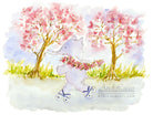 Skating Elephant Cute Children's Nursery Wall Art Print