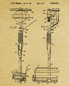 Ski Lift Patent Print Skiing Blueprint Winter Sports Poster