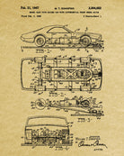 Slot Car Racer Patent Print Bar Blueprint Man Cave Poster