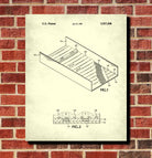 Sluice Box Patent Print Gold Rush Mining Poster
