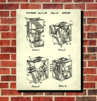 Slush Drink Machine Patent Print Cafe Poster Kitchen Wall Art Blueprint
