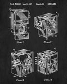 Slush Drink Machine Patent Print Cafe Poster Kitchen Wall Art Blueprint
