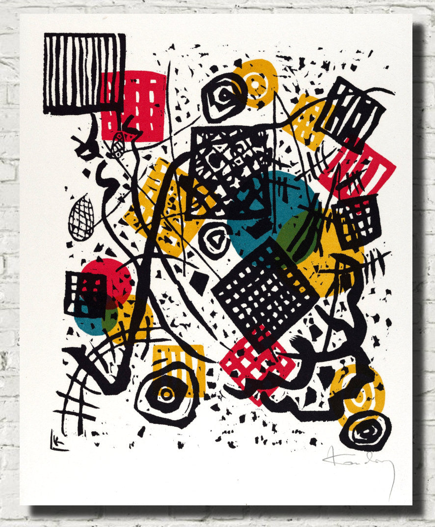 Wassily Kandinsky Abstract Fine Art Print, Small Worlds V