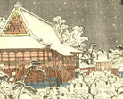 Keisai Eisen, Japanese Art Print : Snow Scene
