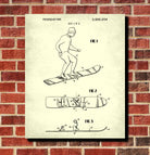 Snowboard Patent Print Snow Boarding Art Winter Sports Poster
