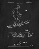 Snowboard Patent Print Snow Boarding Art Winter Sports Poster