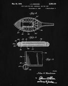 Snow Shoes Patent Print Trekking Blueprint Winter Sports Poster - OnTrendAndFab