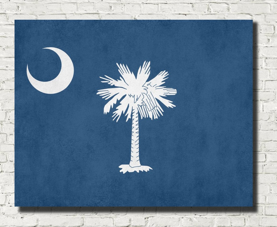 South Carolina State Flag Print
