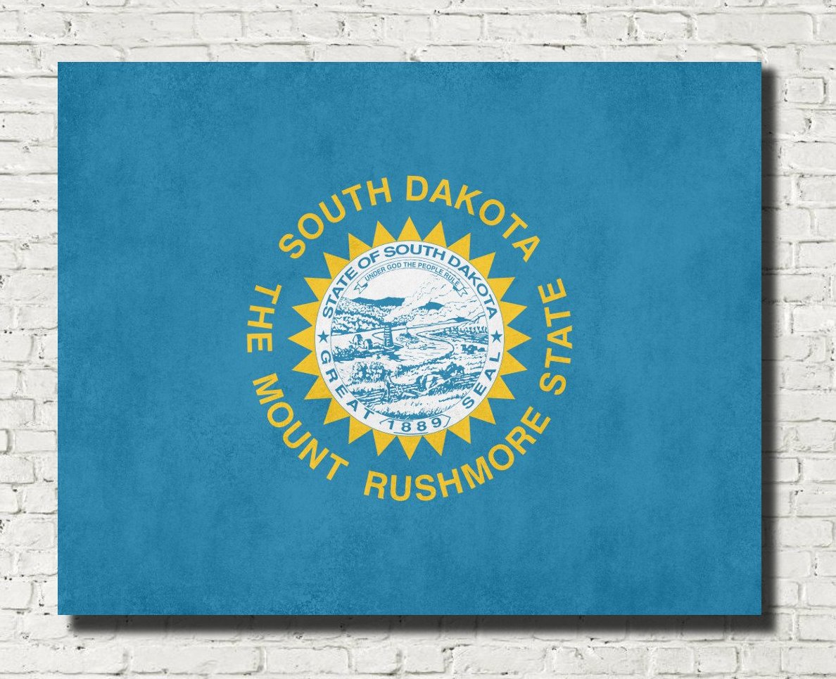 South Dakota State Flag Print