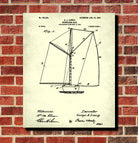 Nautical Poster Spinnaker Sail Patent Art Sailing Boat Print