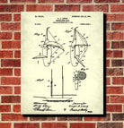 Nautical Poster Spinnaker Sail Patent Art Sailing Boat Print