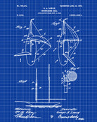 Nautical Poster Spinnaker Sail Patent Art Sailing Boat Print