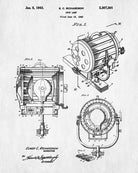 Spotlight Patent Print Spot Lamp Blueprint Theatre Poster - OnTrendAndFab