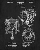 Spotlight Patent Print Spot Lamp Blueprint Theatre Poster - OnTrendAndFab