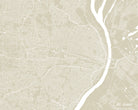 St Louis City Street Map Print Feature Wall Art Poster