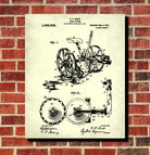 Stalk Cutter Patent Print Farm Equipment Poster Farming Print