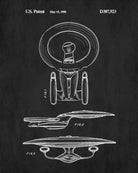 Enterprise Patent Print Star Trek Blueprint Spaceship Poster - OnTrendAndFab