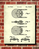 USS Enterprise Patent Print Star Trek Blueprint Spaceship Poster - OnTrendAndFab