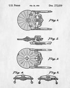 USS Enterprise Patent Print Star Trek Blueprint Spaceship Poster - OnTrendAndFab
