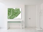 Staten Island New York City Street Map Print Feature Wall Art Poster