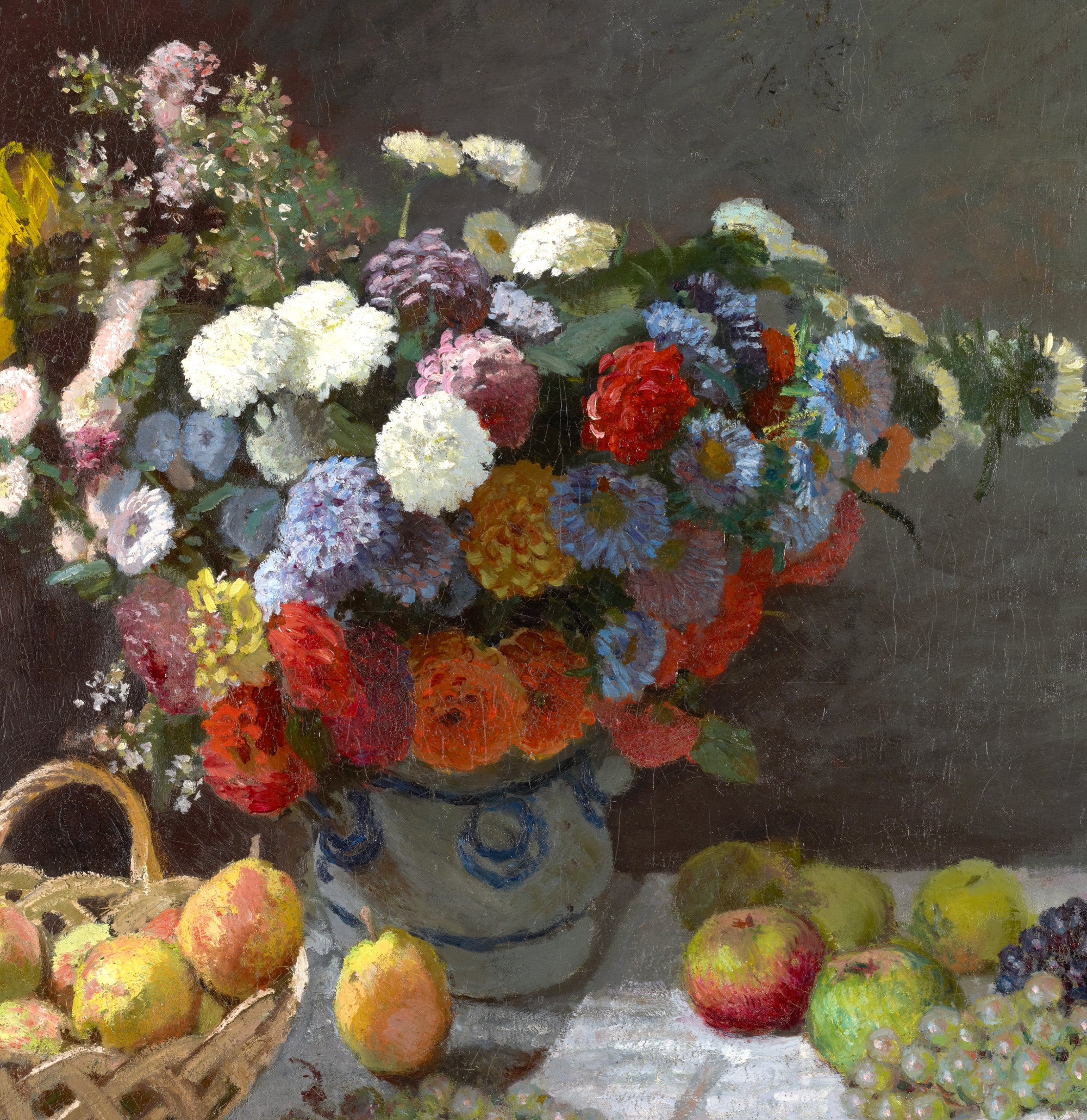 Claude Monet Fine Art Print, Still Life with Flowers and Fruit