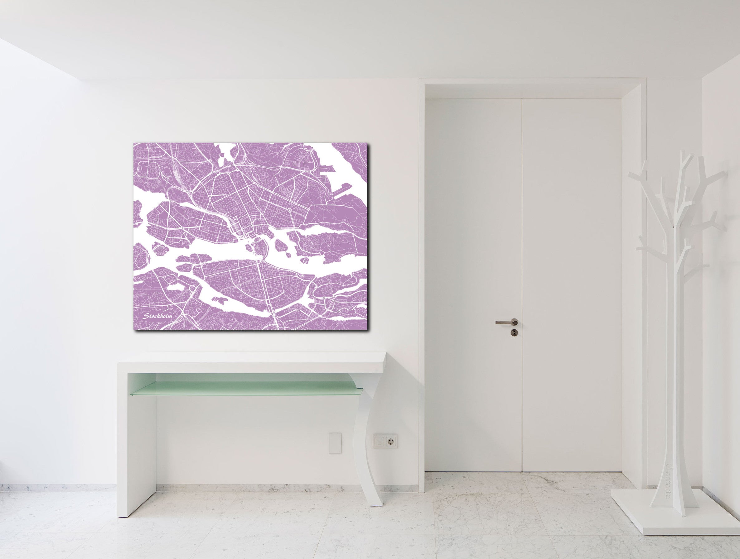 Stockholm City Street Map Print Custom Wall Map
