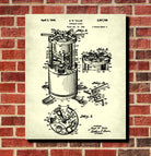 Camping Patent Print, Stove Poster, Trekking Wall Art