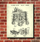 Straddle Carrier Patent Print Shipping Blueprint Poster