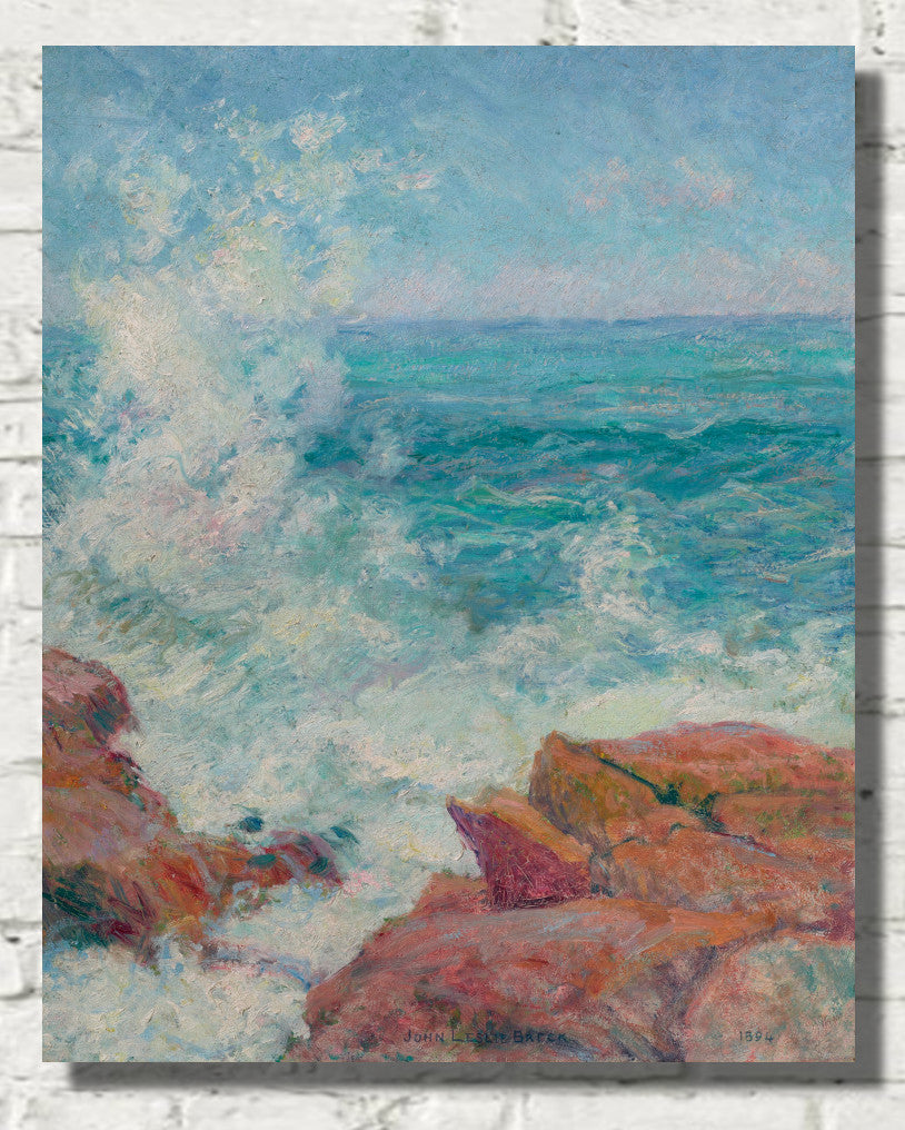 Surf at Gloucester, John Leslie Breck