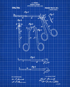 Medical Patent Poster Surgical Forceps Wall Art Print - OnTrendAndFab