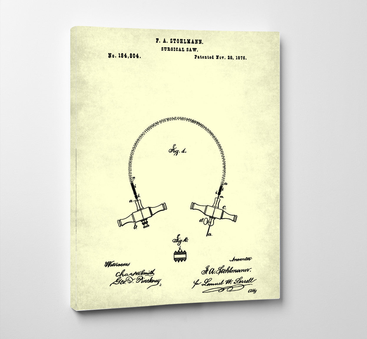 Medical Patent Poster Surgical Saw Wall Art Print - OnTrendAndFab