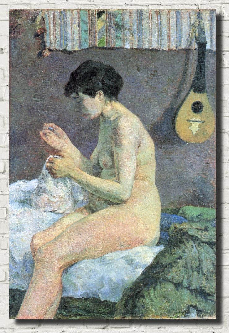 Paul Gauguin Fine Art Print : Suzanne Sewing