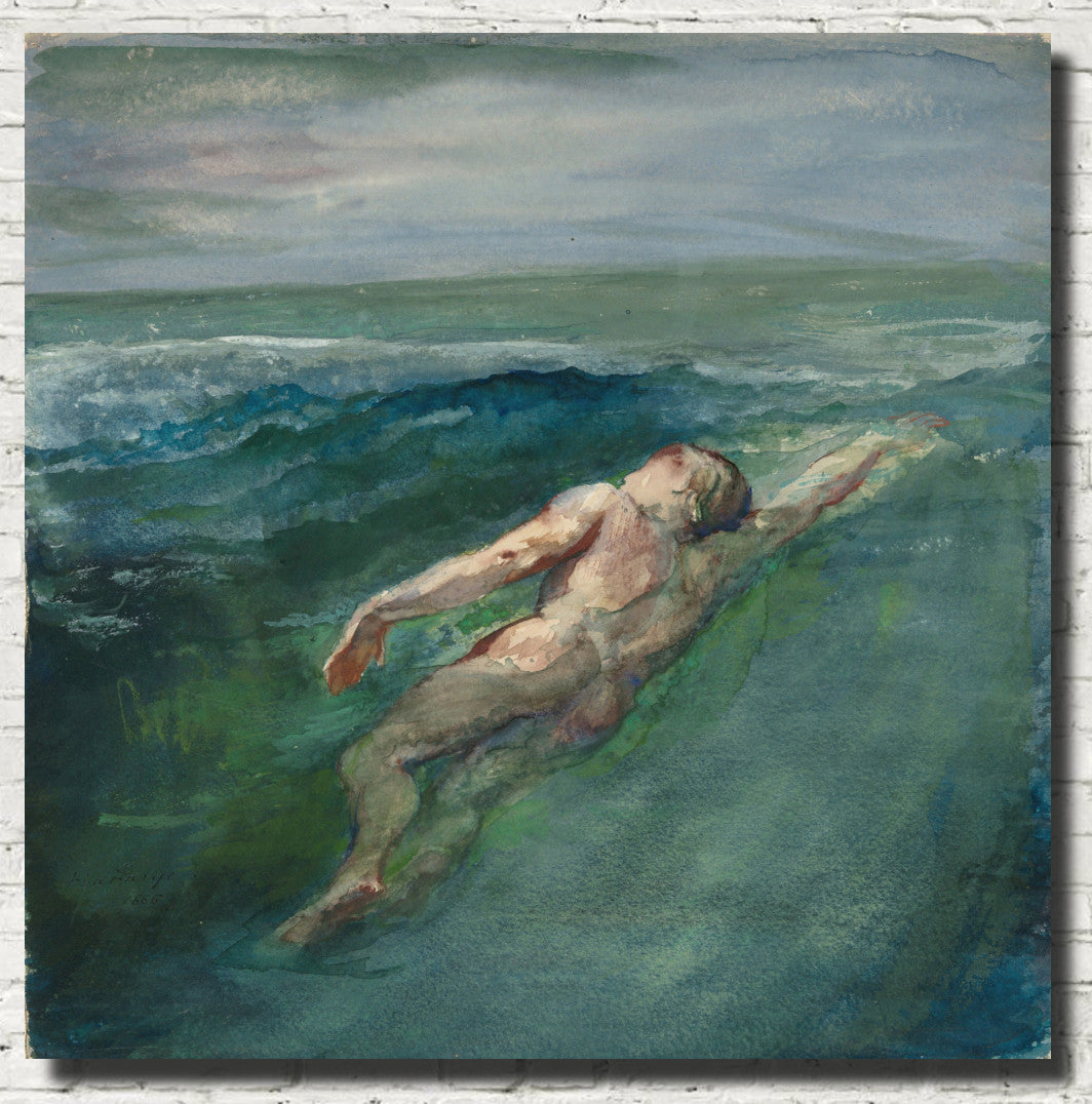 Swimmer, John La Farge Fine Art Print