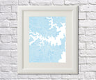 Sydney City Street Map Print Feature Wall Art Poster