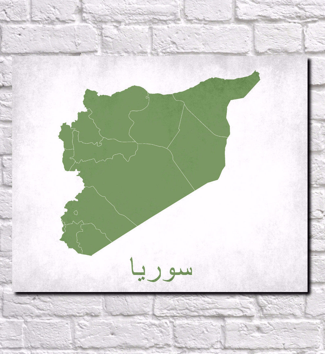 Syria Map Print Outline Wall Map of Syria