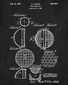 Table Tennis Ball Patent Print Games Poster Sports Blueprint