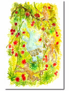 Tarzan Elephant Cute Children's Nursery Wall Art Print