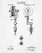 Tattoo Machine Patent Print Tattooist Wall Art Inking Poster - OnTrendAndFab