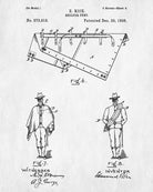 Camping Patent Print, Tent Poster, Trekking Wall Art