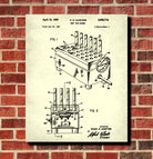 Laboratory Equipment Patent, Science Poster, Test Tubes Print